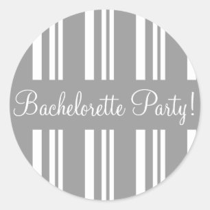 Bachelorette Party Gestreepte Envelop Sticker Seal
