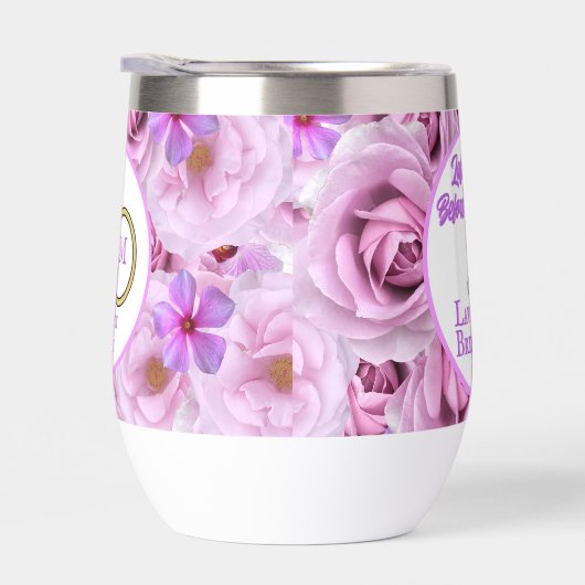 Bachelorette Party Golf Fleurs violettes Personnal (Droite)