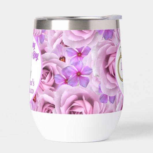 Bachelorette Party Golf Fleurs violettes Personnal (Gauche)