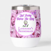 Bachelorette Party Golf Fleurs violettes Personnal (Avant)