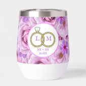 Bachelorette Party Golf Fleurs violettes Personnal (Arrière)