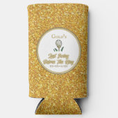 Bachelorette Party Golfen Gouden Glitter (Voorkant)