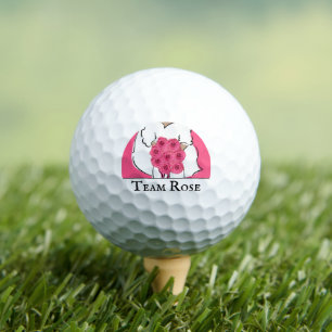 Bachelorette Party Golfen Roze Rozen gepersonalise Golfballen
