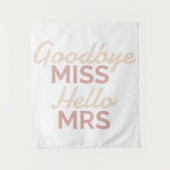 Bachelorette Party Goodbye Miss Hallo Mrs Bride Wandkleed (Voorkant)