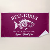 Bachelorette Party Hawaiian Fisherman Style Strandlaken (Voorkant)