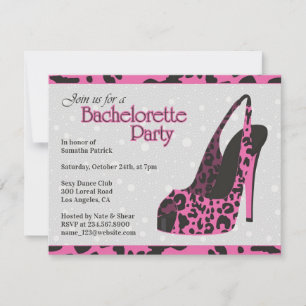 Bachelorette Party High Heel Invitation