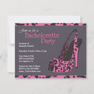 Bachelorette Party High Heel Uitnodiging