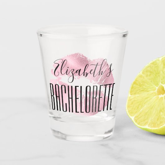 Bachelorette Party Huwelijksgunst Lips Custom Shot Glas (Voorkant)