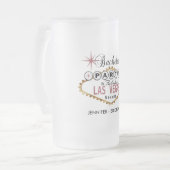 Bachelorette Party in Las Vegas - Dusty Roos Matglas Bierpul (Voorkant links)