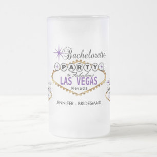 Bachelorette Party in Las Vegas - Paars Matglas Bierpul