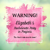 Bachelorette Party in Progress Car Raamsticker (Vel 3)