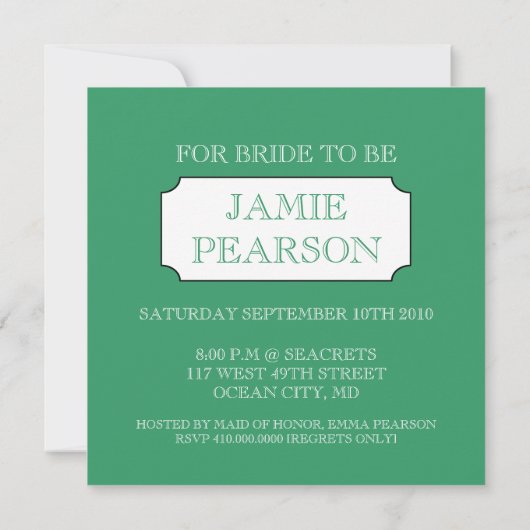 Bachelorette Party Invitation (Dos)