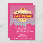 Bachelorette Party Invitation (Devant / Derrière)