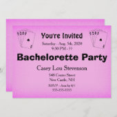 Bachelorette Party Invitation (Devant / Derrière)