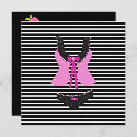 Bachelorette Party Invitation (Devant / Derrière)