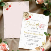 Bachelorette Party Invitation | Boho aquarelle