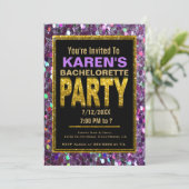 Bachelorette Party Invitation | Parties scintillan (Debout devant)