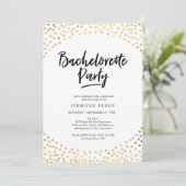 Bachelorette Party Invitation | Taches d'or (Debout devant)