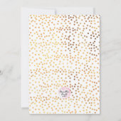 Bachelorette Party Invitation | Taches d'or (Dos)