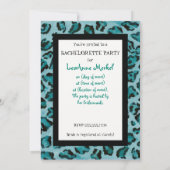 Bachelorette Party Invitation - Zebra'n Leopard Kaart (Achterkant)