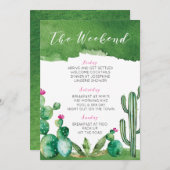 Bachelorette Party Itinerary - Palm Springs Programma (Voorkant / Achterkant)