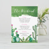 Bachelorette Party Itinerary - Palm Springs Programma (Staand voorkant)