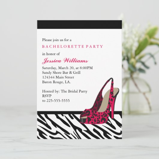 Bachelorette Party Kaart (Staand voorkant)