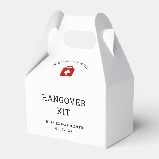 Bachelorette Party Kater Kit Bedankdoosjes (Voorkant Zijde)