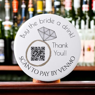 Bachelorette Party koopt de Bride een Code van QR Ronde Button 7,6 Cm