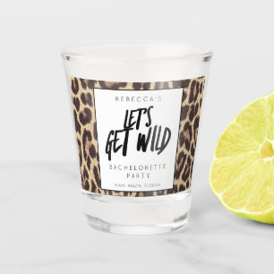 Bachelorette Party Laten we Wild Animal Print make Shot Glas