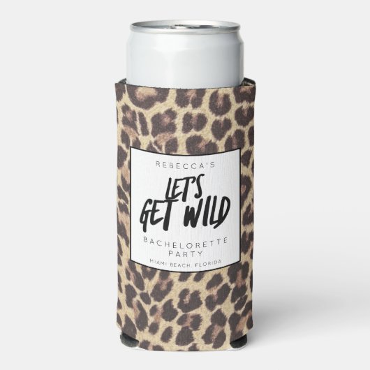 Bachelorette Party Laten we Wilde Cheetah halen (Seltzer Voorkant)