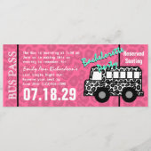 Bachelorette Party Leopard Bus Pass Programma (Voorkant)