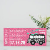Bachelorette Party Leopard Bus Pass Programma (Staand voorkant)