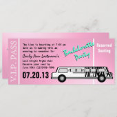Bachelorette Party Limo Pass Kaart (Voorkant / Achterkant)