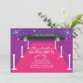 Bachelorette Party Limousine Invitations Kaart (Staand voorkant)