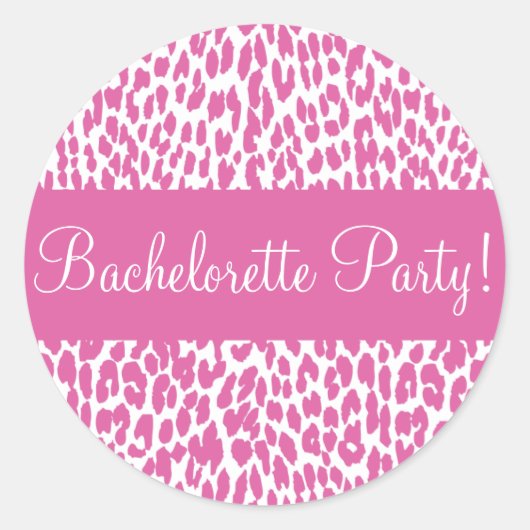 Bachelorette Party Luipaard Envelop Sticker Seal (Voorkant)