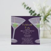Bachelorette Party Martini Invitation (Debout devant)