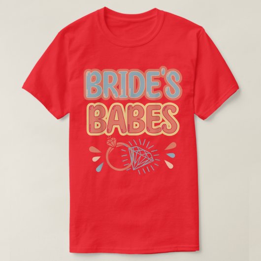 Bachelorette Party Mat van de  Retro Bride T-shirt (Design voorkant)