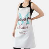 Bachelorette Party Monogram Naam toevoegen Datum P Schort (Insitu)