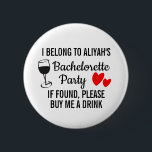 Bachelorette Party Pin Badge - Achetez-moi un verr<br><div class="desc">Ce Bachelorette Party Pin Badge est le brise-glace parfait qui fera rire tout le monde et créer des souvenirs inoubliables toute la nuit. Conçu avec un brin d'humour et un brin de style,  ce badge est un incontournable pour la future mariée et son équipe fabuleuse.</div>