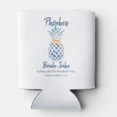 Bachelorette Party Pineapple Coastal Sunset Custom Blikjeskoeler (Achterkant)