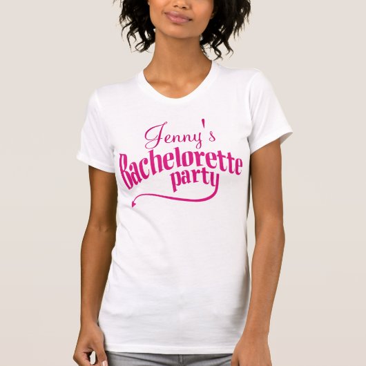 Bachelorette Party Pink Devil T-shirt (Voorkant)