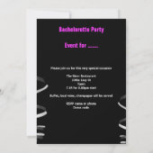 Bachelorette Party Pink Martini Kaart (Achterkant)