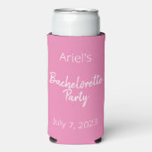 Bachelorette Party - Pink & White - Weddenschap (Seltzer Voorkant)