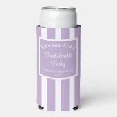 Bachelorette Party Retro Modern LightPurple Classy (Seltzer Voorkant)