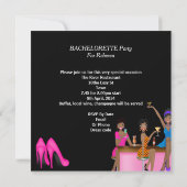 Bachelorette Party roze Blue Shoe High Heed Shoe Kaart (Achterkant)