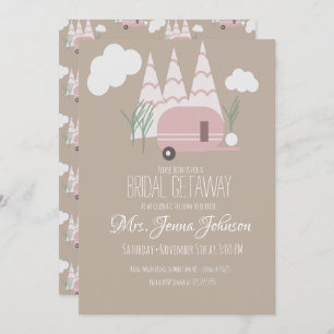 Bachelorette Party roze Camper Mountain Kaart