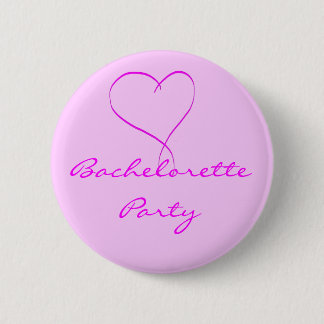 Bachelorette Party roze hartknop Ronde Button 5,7 Cm