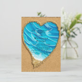 Bachelorette Party & Sand Heart Kaart (Staand voorkant)