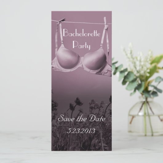 Bachelorette Party Save The Date (Staand voorkant)